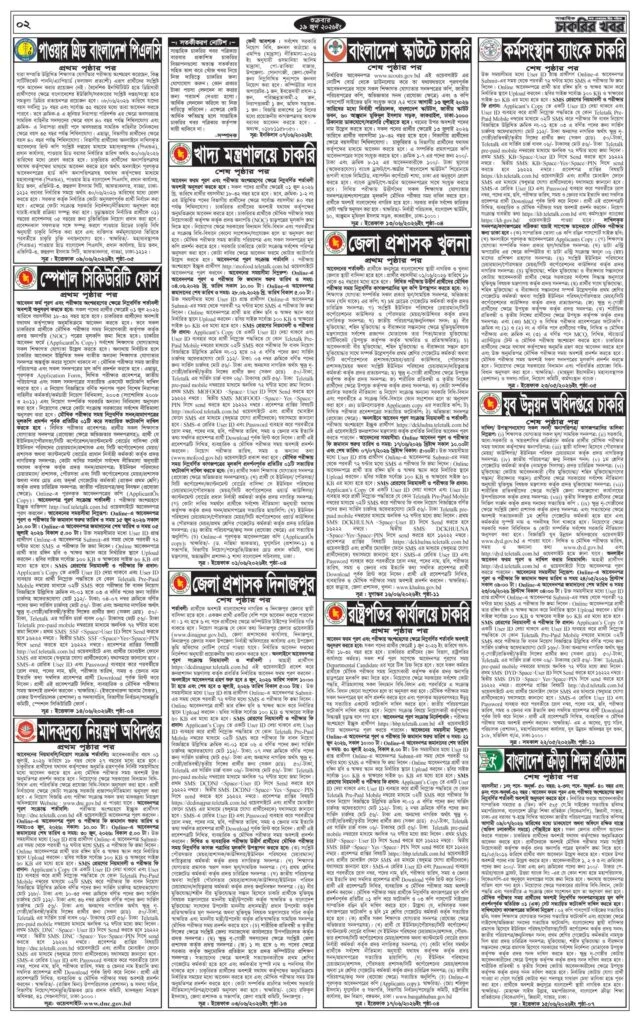 সাপ্তাহিক চাকরির বিজ্ঞাপন পত্রিকা ১৯ জুন ২০২৬ ইং - Circular 2